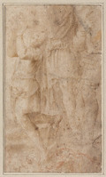 K IX 059
<br/>
Jongeman, geknield, vaatwerk ophoudend
<br/>
<em>Franco, Giovanni Battista (1498/1515-1561/1580) - kopie naar</em>